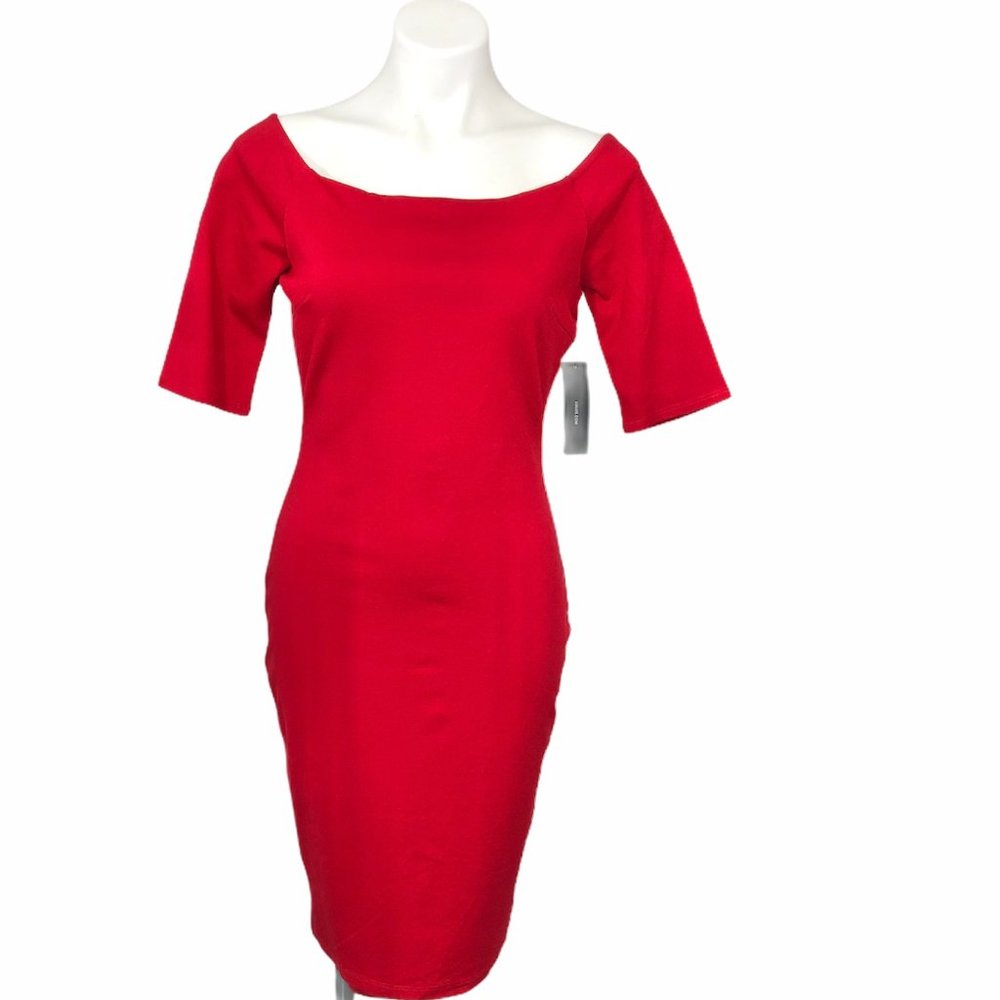 Lulus Girl Can't Help It Off Shoulder Red Dress